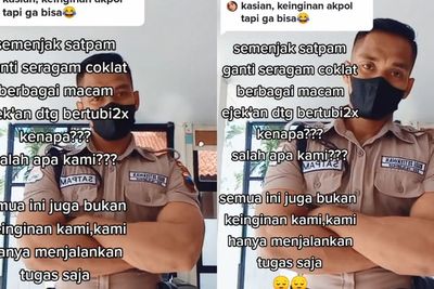 Satpam Ini Tuai Komentar Negatif Gegara Seragamnya Mirip Polisi: Kami Hanya Jalankan Tugas