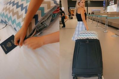 Wanita Ini Bagikan Trik Mendapatkan Bagasi Ekstra Gratis dengan Sarung Bantal