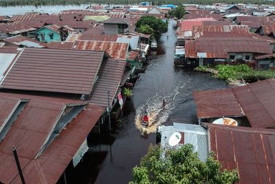 FOTO: Dampak Banjir di Kota Palangkaraya Meluas