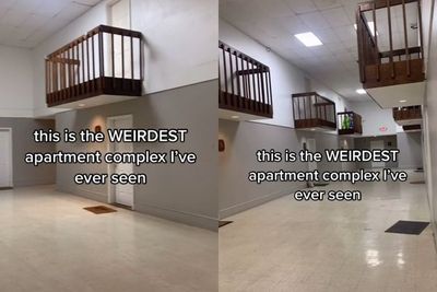 Viral Video Aneh, Balkon Apartemen Ini Bukan Diluar Gedung Malah di Dalam Gedung
