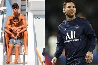 Bertemu di Acara Ballon d Or, Cristiano Ronaldo Junior Tak Sangka Lionel Messi Pendek
