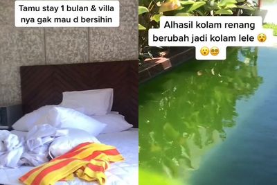 Viral Tamu Tak Ingin Kamarnya Dibersihkan Selama 1 Bulan, Air Kolam Sampai Berubah Warna