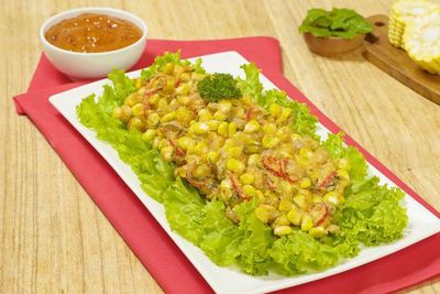 Cara Mudah Membuat Bakwan Jagung Cakalang Saus Spicymayorasi