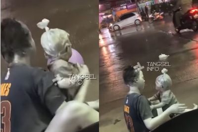 Viral, Bayi 10 Bulan Dijadikan Manusia Silver dan Diajak Mengemis di Pamulang Tangsel