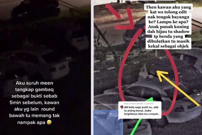 Horor! Ada Penampakan Diduga Pocong di Halaman Parkir Apartemen