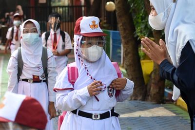 FOTO: Pembelajaran Tatap Muka Tahap Dua di Jakarta