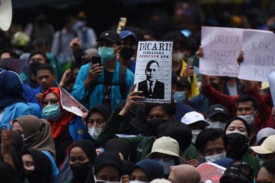 FOTO: Aksi Tolak Pemecatan 56 Pegawai KPK