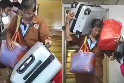 Viral Potret Porter Tua, Bawa Barang Sekali Angkut Demi Upah Rp50 Ribu