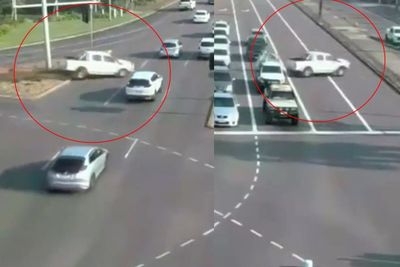 Viral Momen Ajaib Mobil Hilang Kendali Nyebrang Jalan Tanpa Tabrak Kendaraan Lain