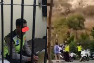 Oknum Polantas yang Tendang Pengendara Motor Ditahan, Kapolres Bima Minta Maaf ke Korban
