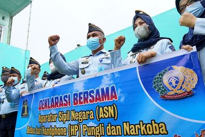 FOTO: Deklarasi LPKA Gorontalo Bebas Halinar