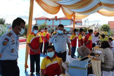 Lapas Narkotik Siantar Gelar Vaksinasi Tahap II: Ada 243 WBP yang Menerima