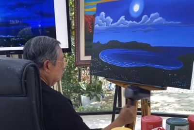 Mengintip Studio Lukis SBY dari Dekat, Penuh dengan Lukisan Gunung dan Langit