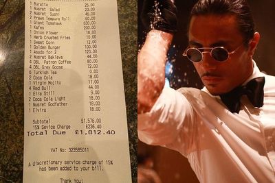 Netizen Kaget dengan Menu Mahal di Restoran Milik Koki Salt Bae, Rp34 Juta Sekali Makan