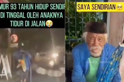 Pilu, Kakek Berusia 93 Tahun Ini Hidup Sendirian di Jalan karena Ditinggal Anaknya