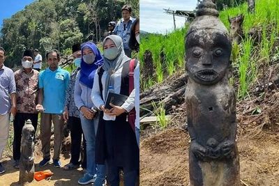Pemkab Labura Selidiki Temuan Patung Purbakala