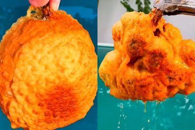 Tak Biasa! Bule Ini Goreng Durian & Rambutan Sampai dengan Kulitnya