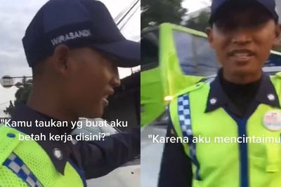Viral Satpam Berikan Gombalan ke Pejalan: Kamu Tahu Apa yang Buat Aku Betah Kerja?