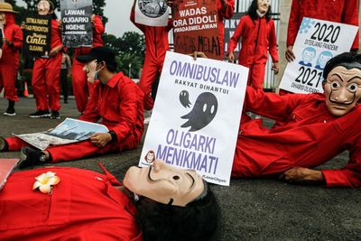 FOTO: Protes Anti Korupsi di Jakarta