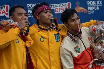 Zohri Raih Medali Emas Nomor 100 Meter Putra PON XX Papua