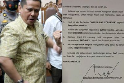 Teriak Allahu Akbar , Irjen Napoleon Tulis Surat Lagi, Isinya Aku Bukan Koruptor