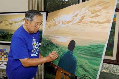SBY Pamerkan Lukisan Terbarunya, Bercerita Tentang Makna Hidup