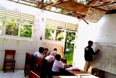 Miris! SD di Padangsidempuan Rusak Parah, Material dan Atapnya Dicuri Orang