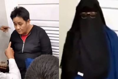 Tampang Pria Bercadar yang Salat di Saf Perempuan dalam Masjid Terciduk Warga, Diduga ODGJ