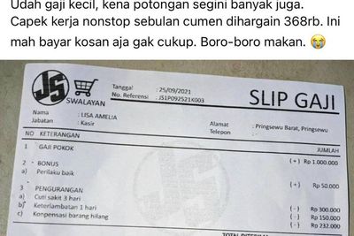 Viral Pekerja Swalayan Curhat Gajinya Dipotong Tinggal Rp368 Ribu, Kemnaker: Itu Hoax