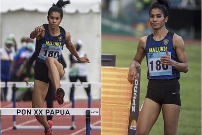 Meski Cedera, Alvin Tehupeiory Berhasil Raih Emas 400 Meter Gawang Putri PON XX Papua