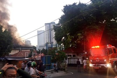 Gudang RS TNI AL di Jakpus Ludes Terbakar
