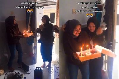 Niat Ngasih Kejutan Ulang Tahun ke Temannya, Cewek Ini Syok Bajunya Malah Terbakar Lilin