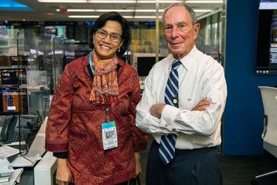 Momen Menteri Keuangan Sri Mulyani Bertemu Bos Media Terkaya Sejagad, Michael Bloomberg