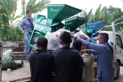 Inalum Serahkan Alat Pemipil Jagung Guna Mendukung Pertanian Jagung Kabupaten Toba