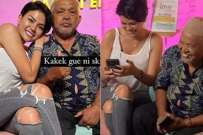 Potret Kakek Suhud Ketemu Nikita Mirzani Usai Viral Dimarahi Baim Wong, Acungkan Jempol