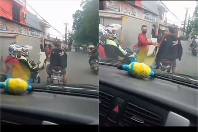 Pemotor Cekcok Mulut Halangi Laju Ambulans yang Bawa Pasien Darurat di Bekasi