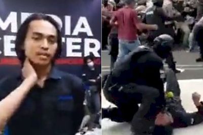 Mahasiswa yang Dibanting Polisi Beberkan Kondisinya: Saya Gak Ayan, Masih Hidup