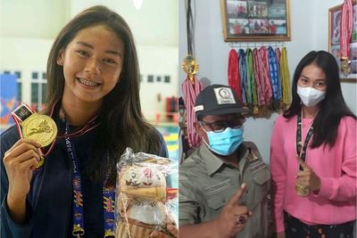Pesona Dhea Nazhira, Atlet Cantik yang Pulang Naik Bus Raih Emas PON, Jago Renang Sejak TK