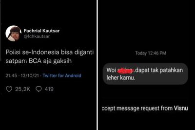 Polri Diminta Tindak Tegas Oknum yang Intimidasi Netizen Soal Satpam BCA