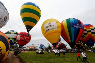 Kejuaraan Balon Udara Brasil di Torres, Berikut Foto-fotonya