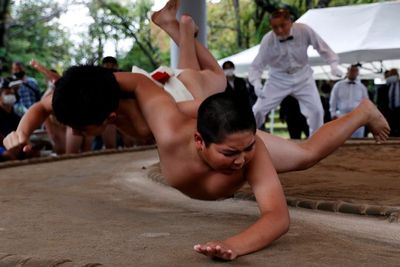 Kejuaraan Sumo Sekolah Dasar Seluruh Jepang, Ini Foto-fotonya