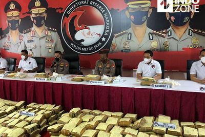 Polda Metro Sita 1,3 Ton Ganja Jaringan Aceh-Medan-Jakarta