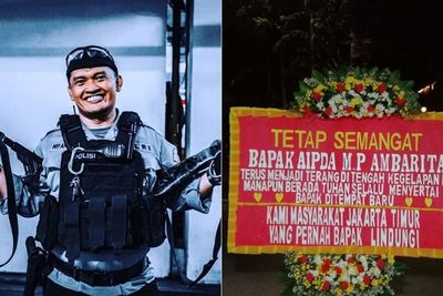 Aipda Ambarita Dapat Kiriman Bunga Setelah Dimutasi karena Paksa Periksa HP Warga