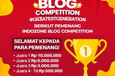 Selamat! Inilah Daftar Pemenang INDOZONE Blog Competition 2021