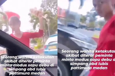 Meresahkan, Pria Jasa Bersih Kaca Teror Pengemudi Wanita karena Tak Diberi Uang