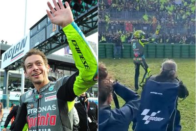 MotoGP Emilia Romagna Jadi Balapan Terakhir, Valentino Rossi Sapa Fans dan Lempar Helm