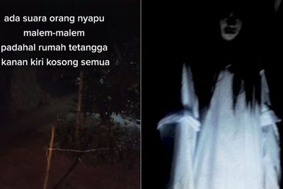 Viral Cewek Dengar Suara Nyapu Malam-malam, Netizen: Suara Rambut Kuntilanak Nyentuh Jalan