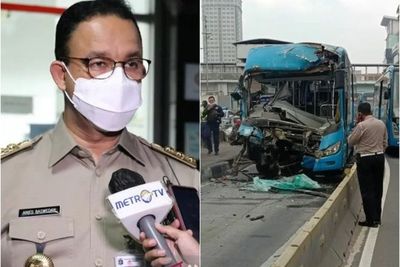 Anies Jamin Korban Kecelakaan TransJakarta Dapat Tanggungan dan Biaya Perawatan