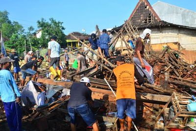 Rumah-rumah Roboh Akibat Puting Beliung di Grobogan, Ini Foto-fotonya