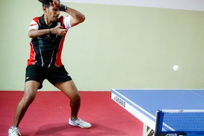 Latihan Atlet Tenis Meja Paralimpik DKI Jakarta, Berikut Foto-fotonya